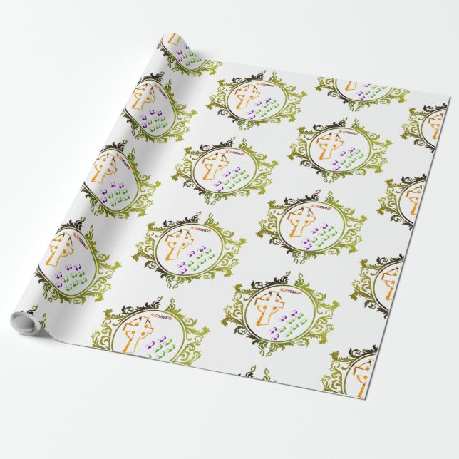 Papel De Presente estilo exclusivo de bênçãos (Desenrolado)