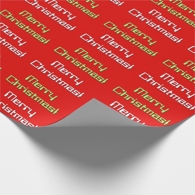 Papel De Presente Estilo Nerdy "Feliz Natal!" Papel de envolvimento (Ponta)