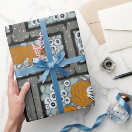 Papel De Presente Estilo oriental do padrão de poquir floral Samarka