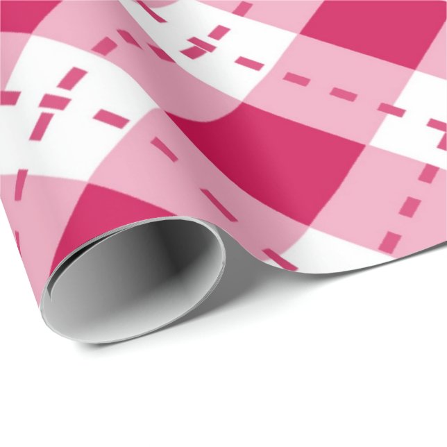 Papel De Presente Estilo Rosa (Ponta do rolo)