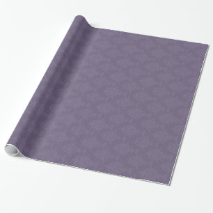 Papel De Presente Estilo roxo do Victorian do damasco