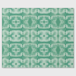 Papel De Presente Estilo Verde Shibori