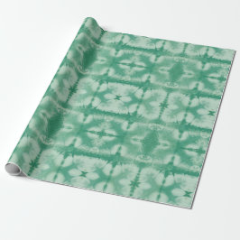 Papel De Presente Estilo Verde Shibori 