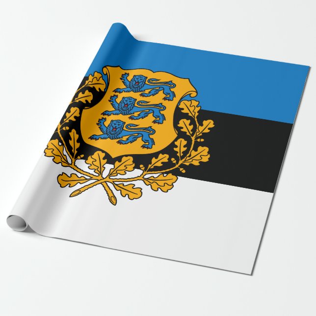 Papel De Presente Estônia (Desenrolado)