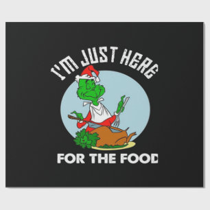 Papel De Presente Estou aqui só pela comida
