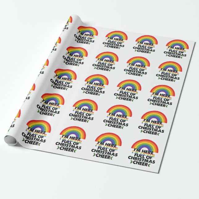 Papel De Presente Estou aqui, sou queer e estou cheio de espírito na (Desenrolado)