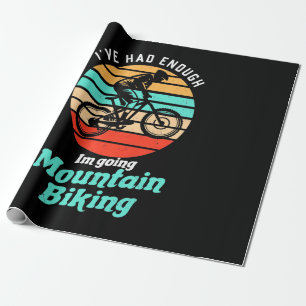 Papel De Presente Estou Indo Para A Bicicleta De Montanha