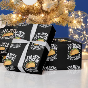 Papel De Presente Estou Na Forma Forma Taco Na Minha Boca Camiseta D
