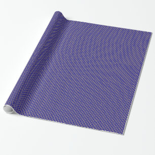 Papel De Presente Estrela de David azul e Dourado judaica