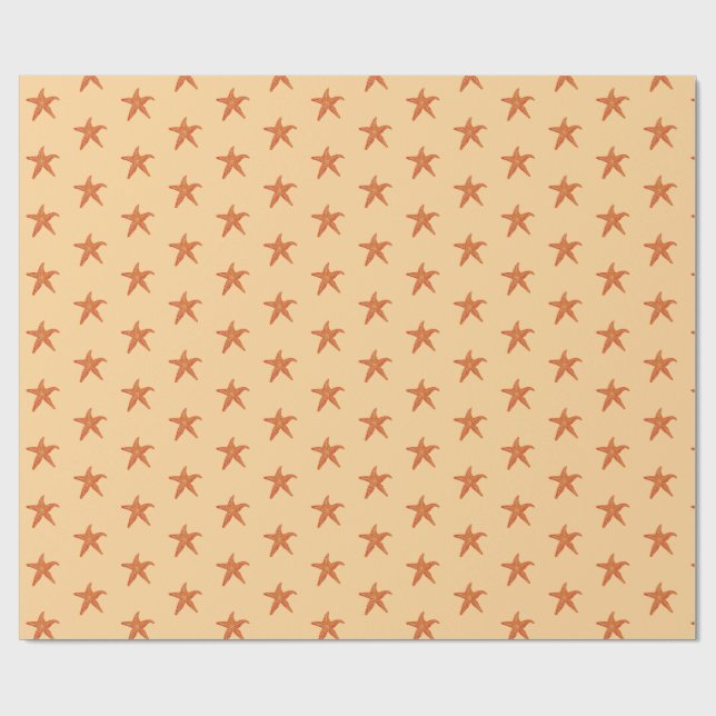 Papel De Presente  Estrela-do-mar fofa  (Aberto)