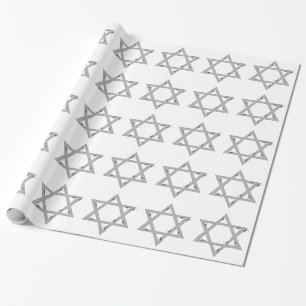 Papel De Presente estrela elegante de david
