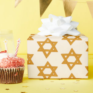 Papel De Presente ESTRELA HANUKKAH DO Bar de Férias Judaicas de DAVI