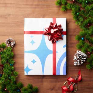 Papel De Presente Estrelas brilhantes, farol da Idade Digital Sem Li