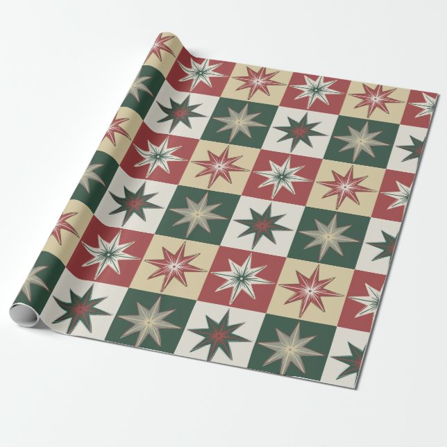 Papel De Presente Estrelas Cintilantes Desenhadas à Mão (Versão de C (Desenrolado)