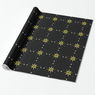 Papel De Presente Estrelas de brilho da noite de Bethlehem