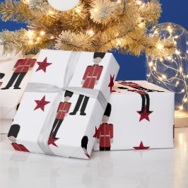 Papel De Presente Estrelas de Brinquedos britânicos de Natal