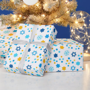 Papel De Presente Estrelas de Davi