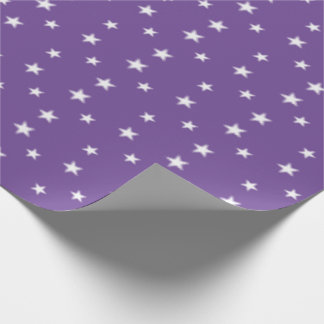 Papel De Presente Estrelas de Natal Flexíveis Lilac