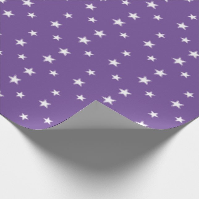 Papel De Presente Estrelas de Natal Flexíveis Lilac (Ponta)