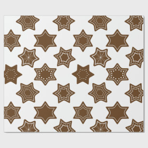 Papel De Presente Estrelas de Pão de Mel