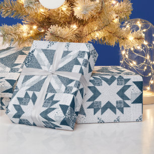 Papel De Presente Estrelas de retalhamento tradicionais mais baratas