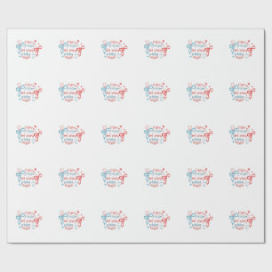 Papel De Presente Estrelas e Stripes e Brancos 4 De Julho
