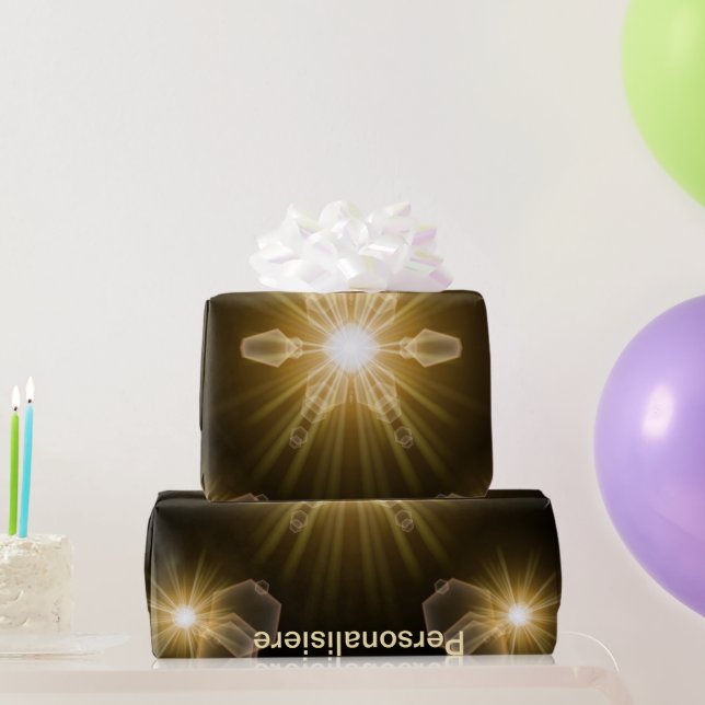 Papel De Presente estrelas festivas embrulhando papel (Presentes para festas)