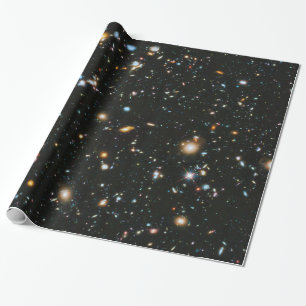 Papel De Presente Estrelas no Espaço - Campo Ultra Profundo do Hubbl