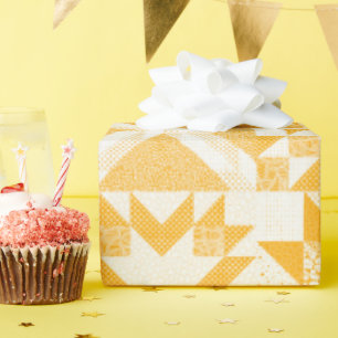 Papel De Presente Estrelas Tradicionais de Patchwork Mais Baratas