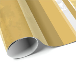 Papel De Presente Estrias Amarelas Candi