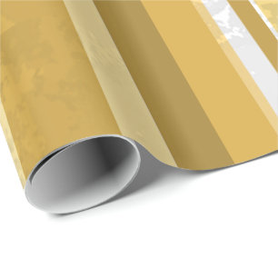 Papel De Presente Estrias Amarelas Candi