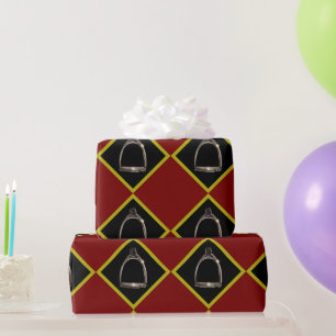 Papel De Presente estribos em diamantes 