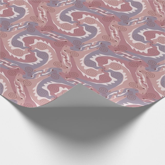 Papel De Presente Estrilização de Hares Swirling Tesselation 2 Wrapp (Ponta)