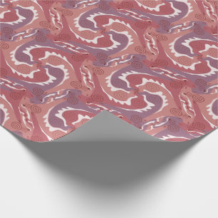 Papel De Presente Estrilização de Hares Swirling Tesselation 8 Wra