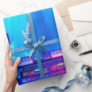 Papel De Presente Estúdio de Música Subaquático