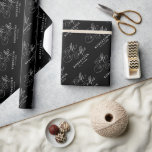 Papel De Presente Eterno de caligrafia moderna, casamento preto e br<br><div class="desc">Um eterno e elegante papel de embrulho de casamento,  com um refinado roteiro de caligrafia em um passado clássico,  perfeito para uma celebração formal e sofisticada de casamento. Para personalização ou outros produtos com este design,  por favor,  sinta-se à vontade para entrar em contato comigo.</div>