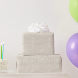 Papel De Presente Eterno Linen Tan Natural Com Todos Os Fins