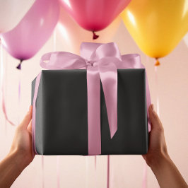 Papel De Presente Eterno - Papel de enrolamento preto acinzentado