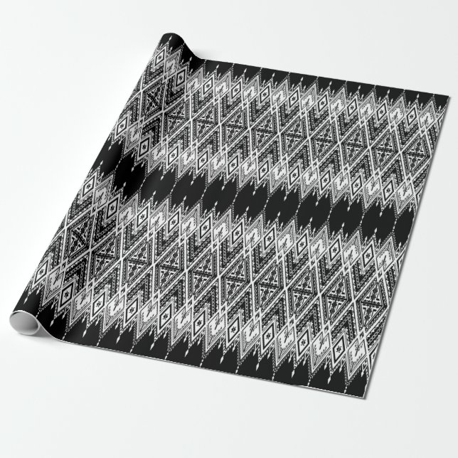 Papel De Presente Étnico (Desenrolado)