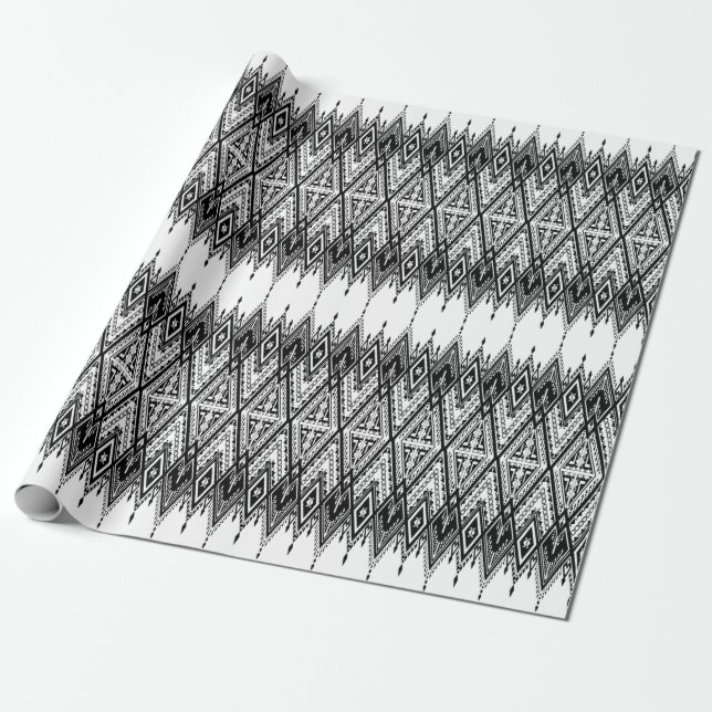 Papel De Presente Étnico (Desenrolado)