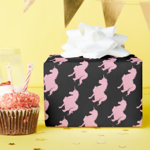Papel De Presente Eu acredito no unicórnio rosa invisível.