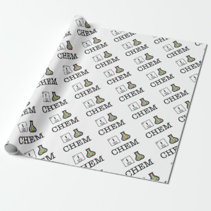 Papel De Presente Eu amo a química