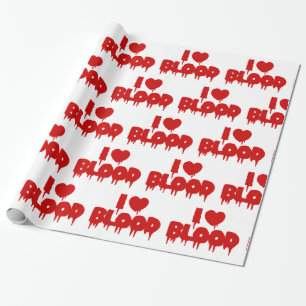 PAPEL DE PRESENTE EU AMO [AMO] SANGUE