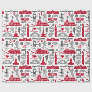 Papel De Presente Eu Amo Cincinnati 20oz Cumg Cerâmica