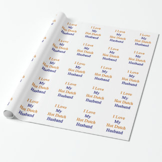 Papel De Presente Eu amo meu marido holandês quente