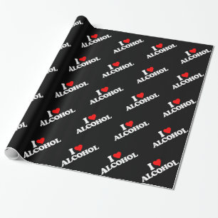 PAPEL DE PRESENTE EU AMO O ÁLCOOL