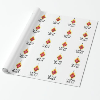 Papel De Presente EU AMO o coração sagrado maciço Latin de Jesus