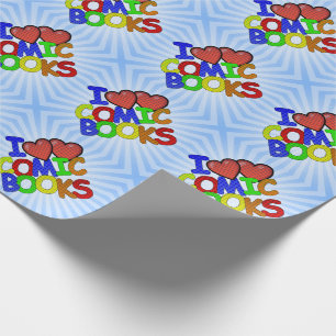 Papel De Presente Eu Amo Quadrinhos