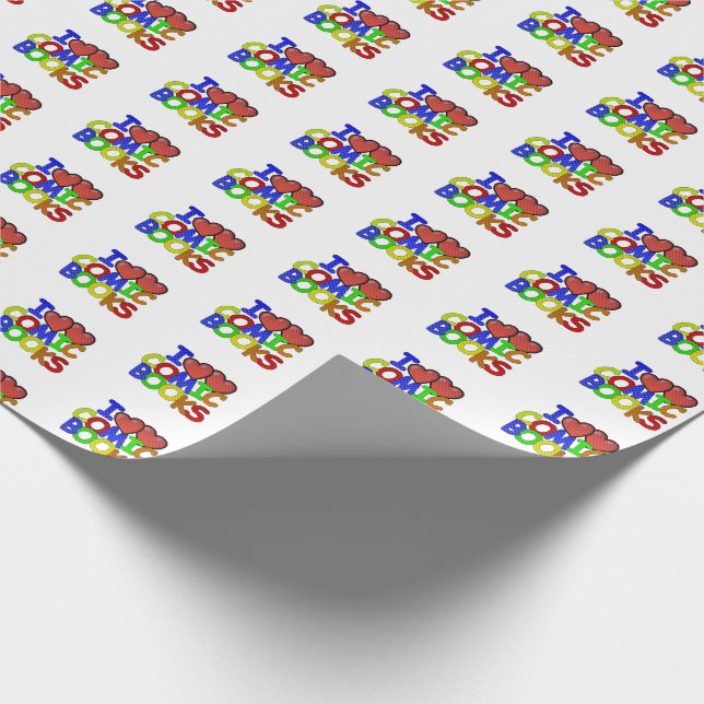 Papel De Presente Eu Amo Quadrinhos (Ponta)