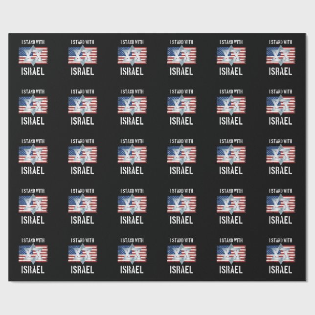 Papel De Presente eu apoio israel (Aberto)